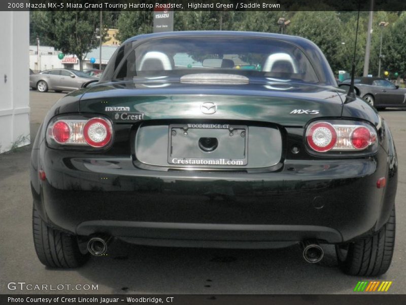 Highland Green / Saddle Brown 2008 Mazda MX-5 Miata Grand Touring Hardtop Roadster
