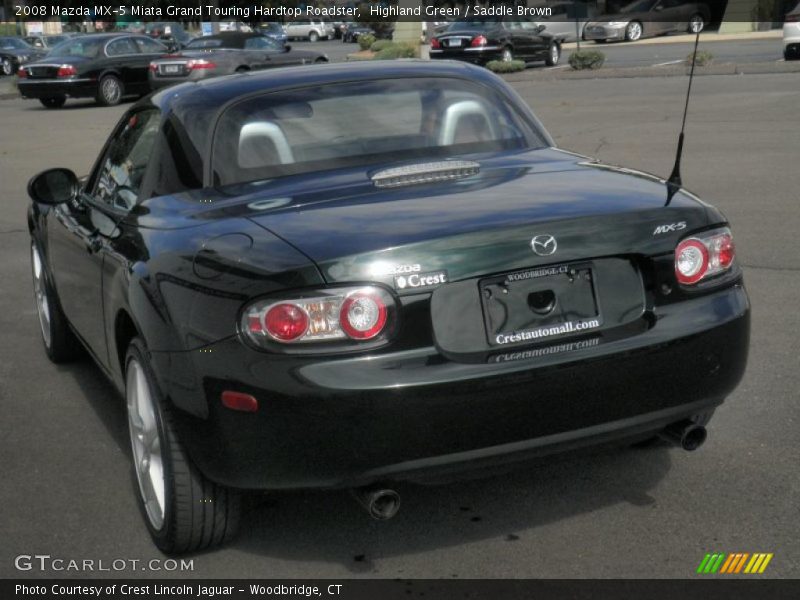 Highland Green / Saddle Brown 2008 Mazda MX-5 Miata Grand Touring Hardtop Roadster