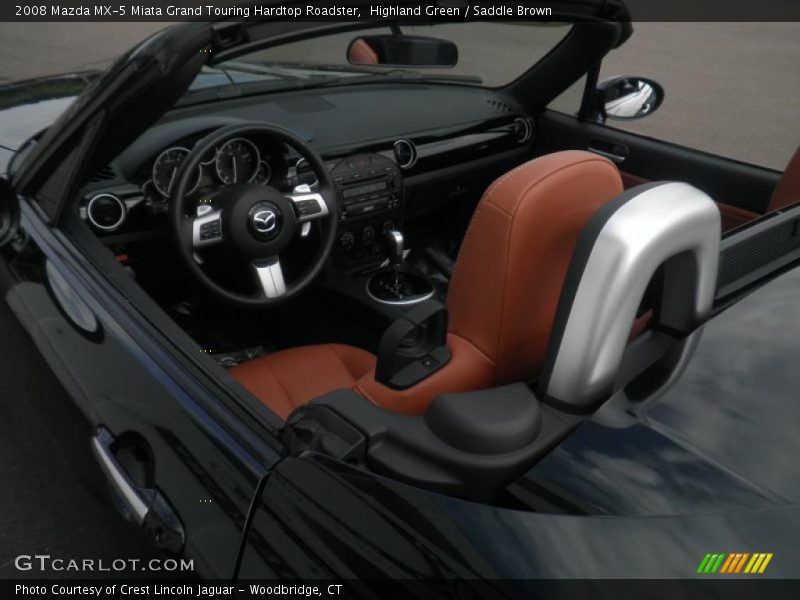 Highland Green / Saddle Brown 2008 Mazda MX-5 Miata Grand Touring Hardtop Roadster