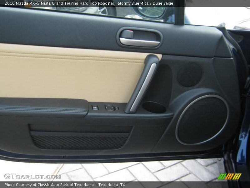 Stormy Blue Mica / Dune Beige 2010 Mazda MX-5 Miata Grand Touring Hard Top Roadster