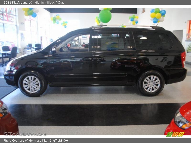 Midnight Black / Gray 2011 Kia Sedona LX