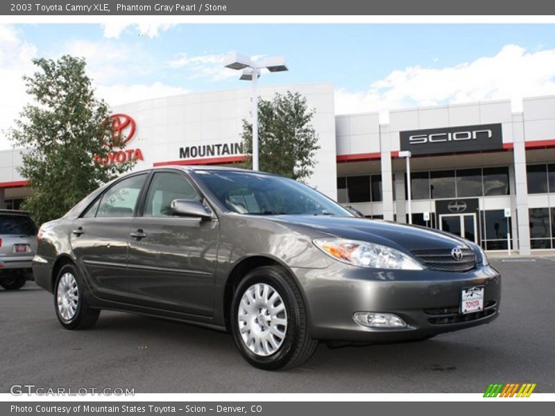 Phantom Gray Pearl / Stone 2003 Toyota Camry XLE