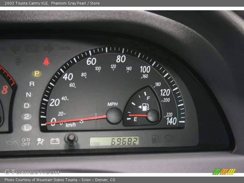 Phantom Gray Pearl / Stone 2003 Toyota Camry XLE