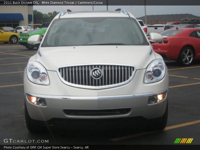 White Diamond Tricoat / Cashmere/Cocoa 2011 Buick Enclave CXL