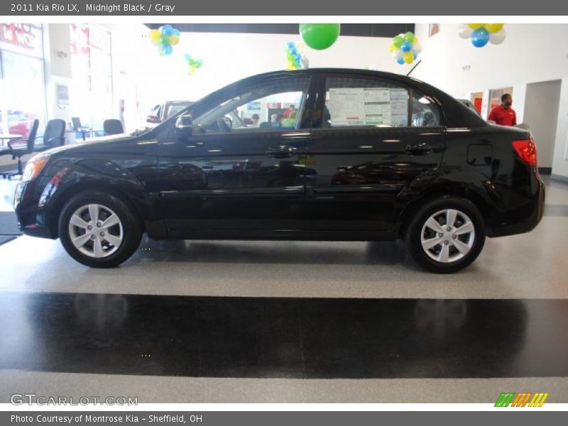 Midnight Black / Gray 2011 Kia Rio LX