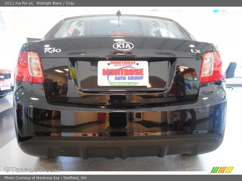 Midnight Black / Gray 2011 Kia Rio LX