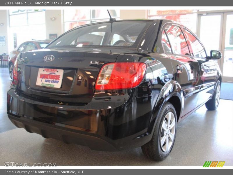Midnight Black / Gray 2011 Kia Rio LX