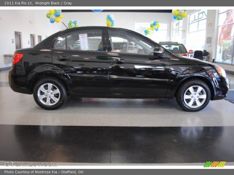 Midnight Black / Gray 2011 Kia Rio LX
