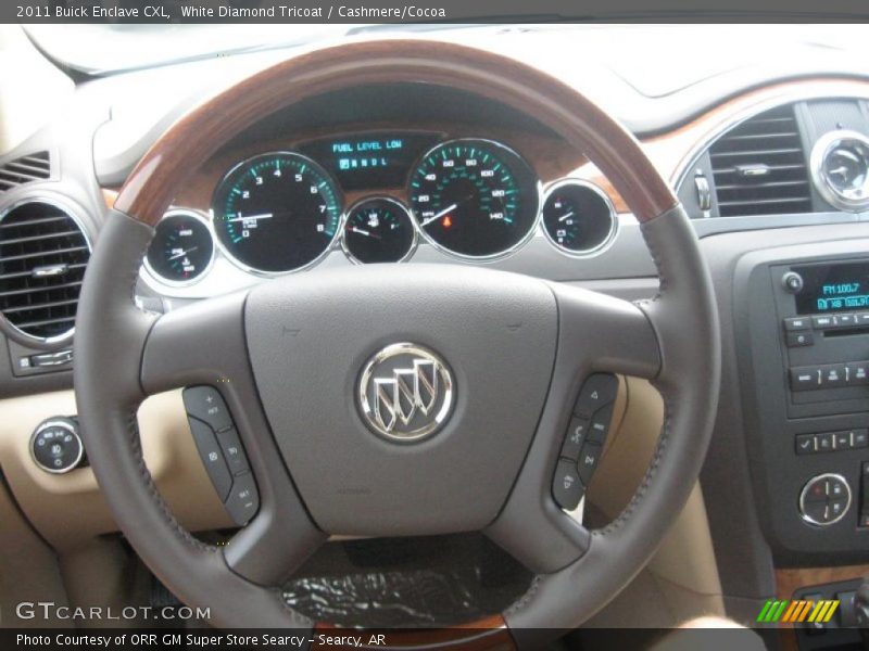 White Diamond Tricoat / Cashmere/Cocoa 2011 Buick Enclave CXL