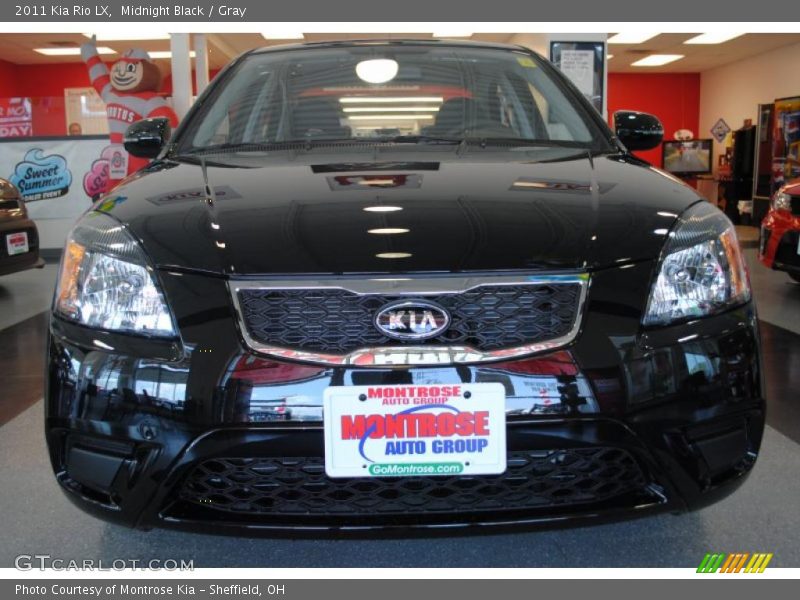 Midnight Black / Gray 2011 Kia Rio LX