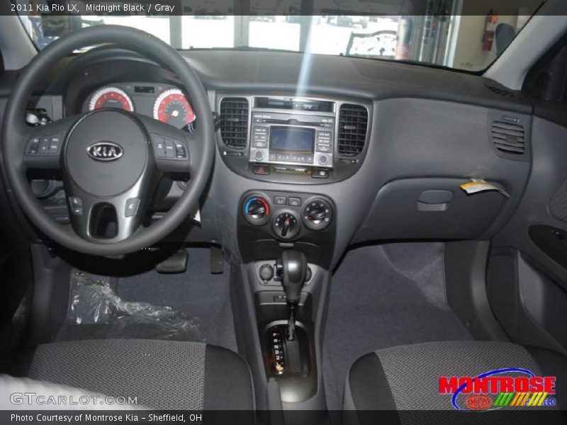 Midnight Black / Gray 2011 Kia Rio LX