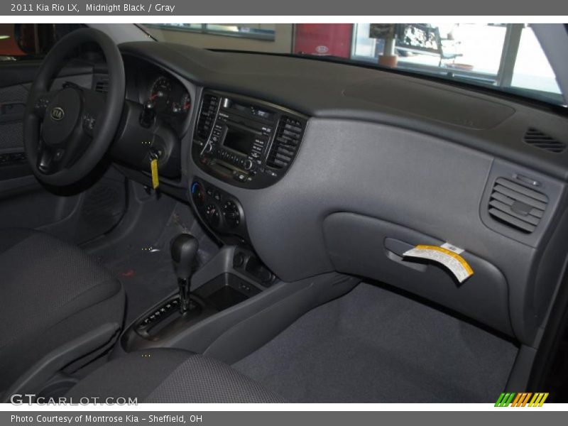 Midnight Black / Gray 2011 Kia Rio LX