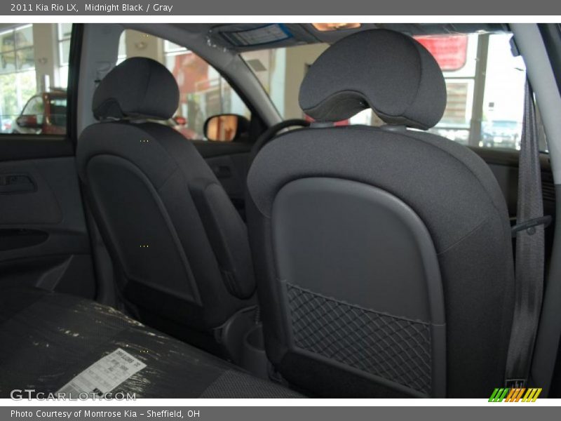 Midnight Black / Gray 2011 Kia Rio LX