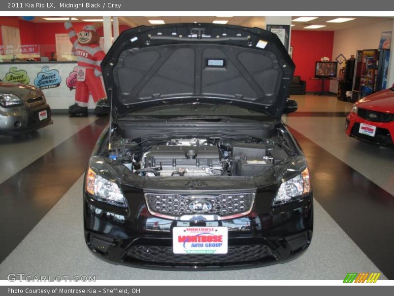 Midnight Black / Gray 2011 Kia Rio LX