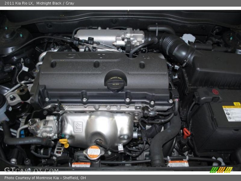 Midnight Black / Gray 2011 Kia Rio LX