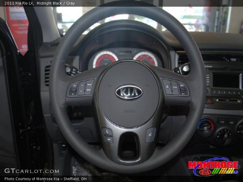 Midnight Black / Gray 2011 Kia Rio LX