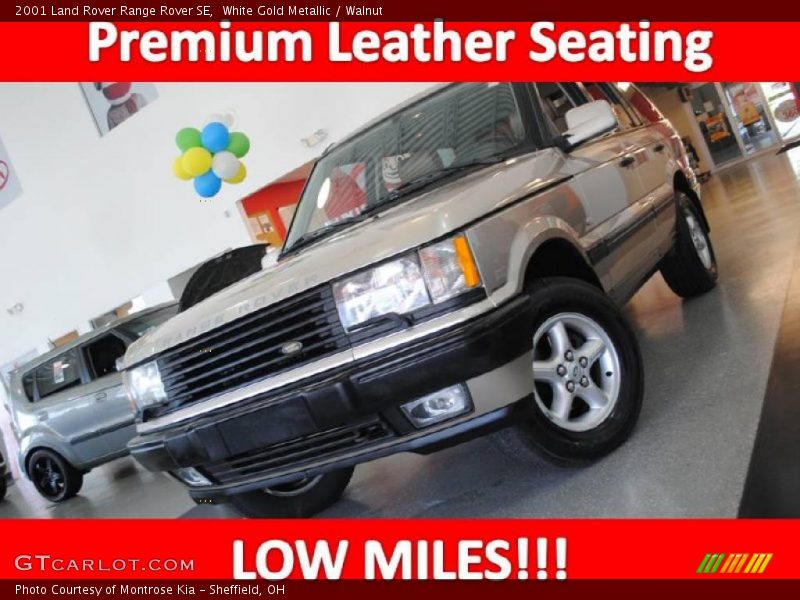 White Gold Metallic / Walnut 2001 Land Rover Range Rover SE