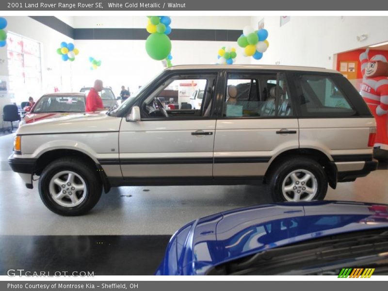 White Gold Metallic / Walnut 2001 Land Rover Range Rover SE