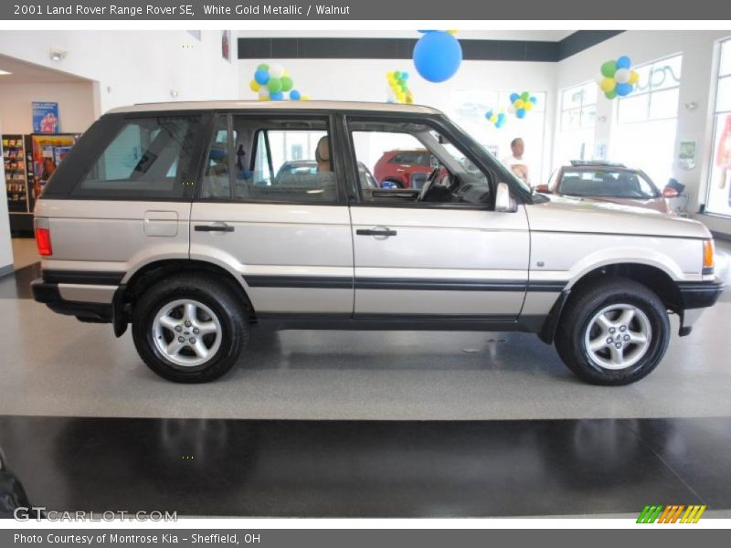 White Gold Metallic / Walnut 2001 Land Rover Range Rover SE