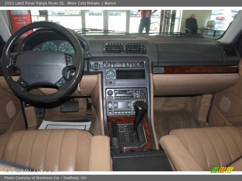 White Gold Metallic / Walnut 2001 Land Rover Range Rover SE