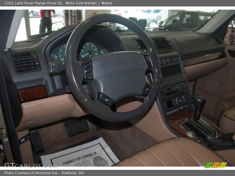 White Gold Metallic / Walnut 2001 Land Rover Range Rover SE