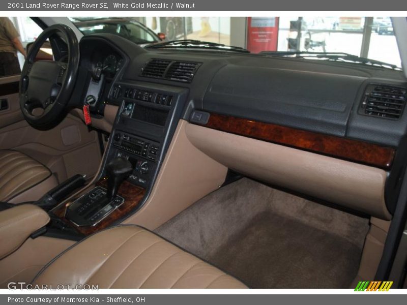 White Gold Metallic / Walnut 2001 Land Rover Range Rover SE