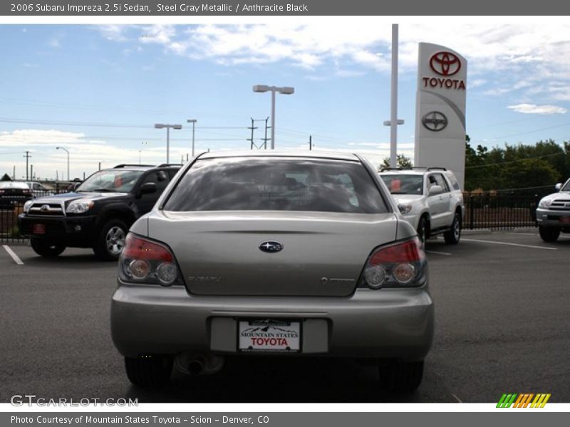 Steel Gray Metallic / Anthracite Black 2006 Subaru Impreza 2.5i Sedan