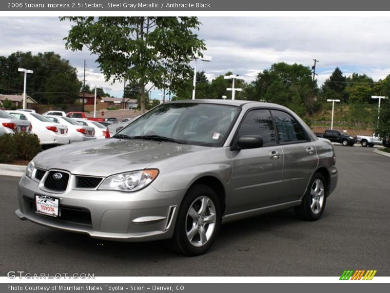 Steel Gray Metallic / Anthracite Black 2006 Subaru Impreza 2.5i Sedan