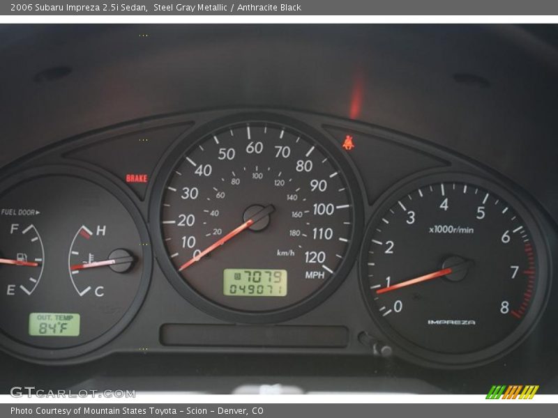 Steel Gray Metallic / Anthracite Black 2006 Subaru Impreza 2.5i Sedan