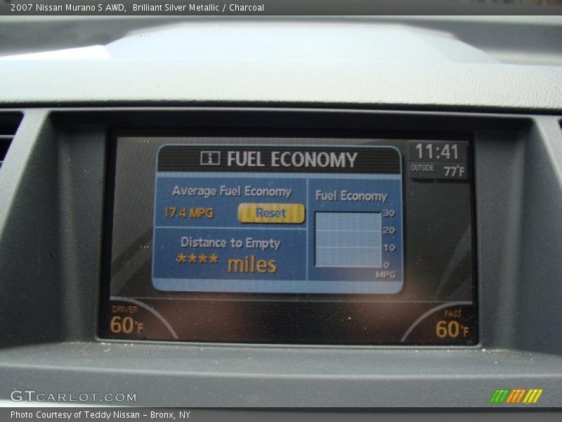 Brilliant Silver Metallic / Charcoal 2007 Nissan Murano S AWD