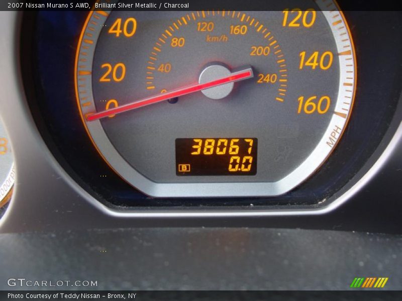 Brilliant Silver Metallic / Charcoal 2007 Nissan Murano S AWD