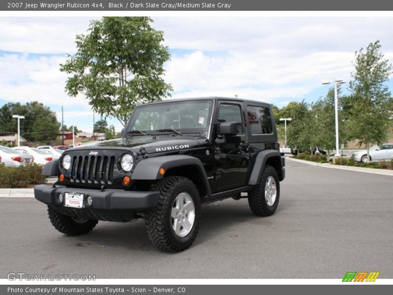 Black / Dark Slate Gray/Medium Slate Gray 2007 Jeep Wrangler Rubicon 4x4