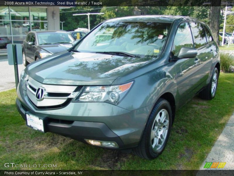 Steel Blue Metallic / Taupe 2008 Acura MDX Technology