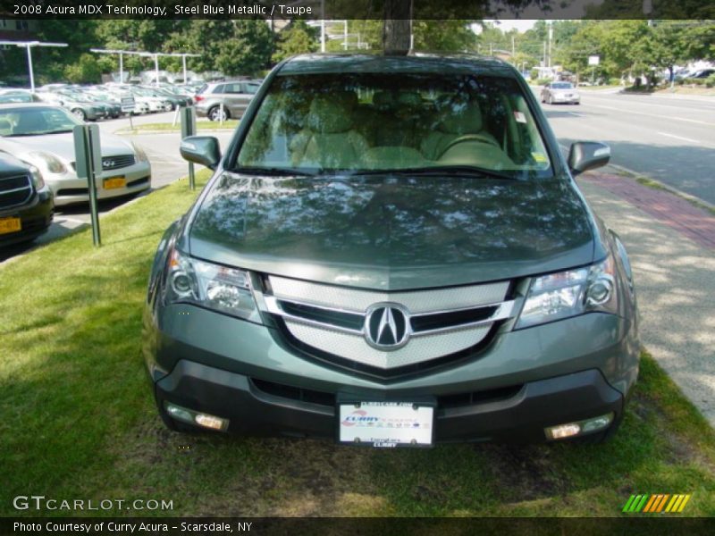 Steel Blue Metallic / Taupe 2008 Acura MDX Technology