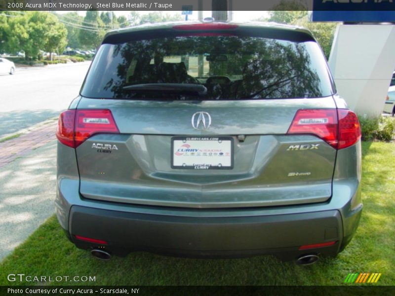 Steel Blue Metallic / Taupe 2008 Acura MDX Technology