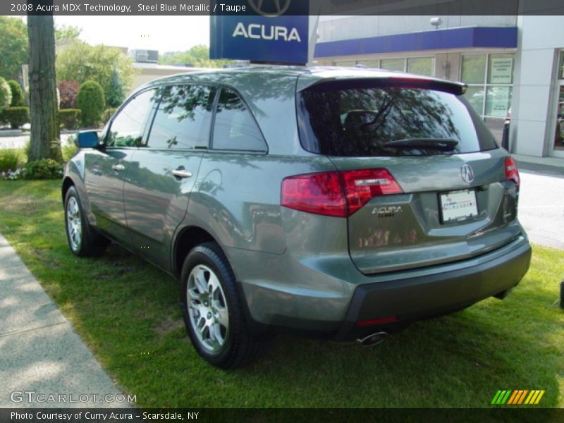 Steel Blue Metallic / Taupe 2008 Acura MDX Technology