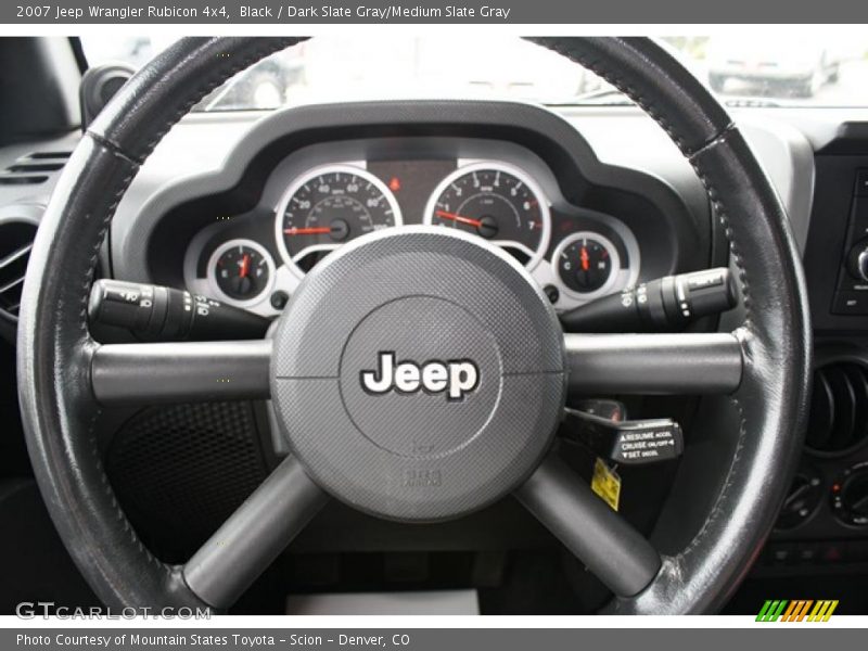 Black / Dark Slate Gray/Medium Slate Gray 2007 Jeep Wrangler Rubicon 4x4
