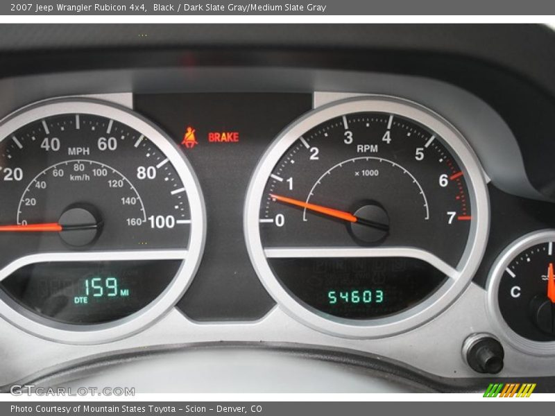 Black / Dark Slate Gray/Medium Slate Gray 2007 Jeep Wrangler Rubicon 4x4