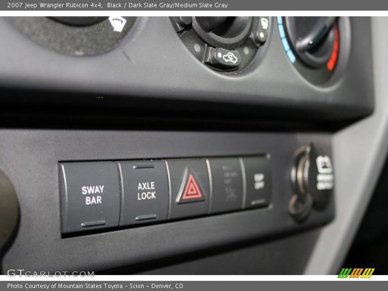 Black / Dark Slate Gray/Medium Slate Gray 2007 Jeep Wrangler Rubicon 4x4
