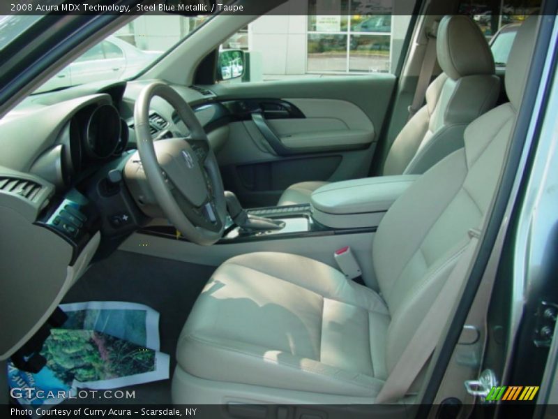 Steel Blue Metallic / Taupe 2008 Acura MDX Technology