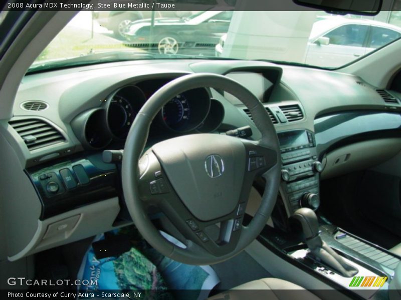 Steel Blue Metallic / Taupe 2008 Acura MDX Technology