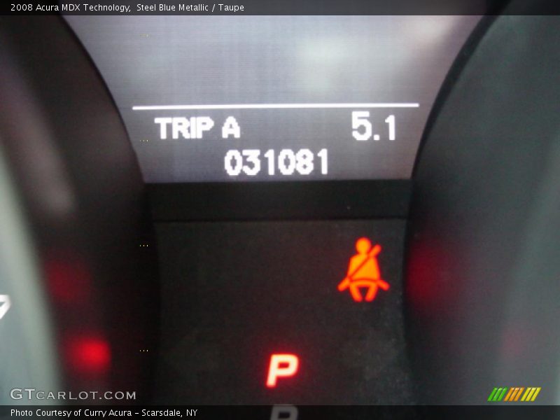 Steel Blue Metallic / Taupe 2008 Acura MDX Technology