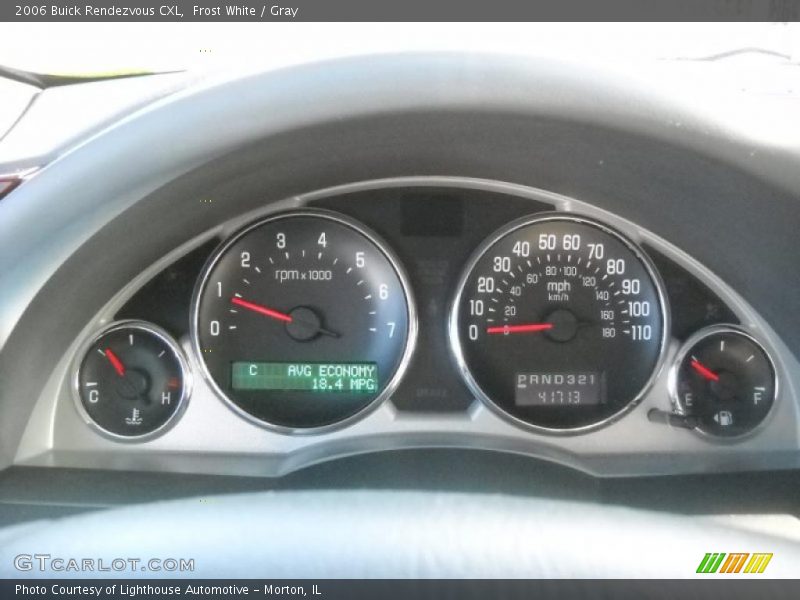 Frost White / Gray 2006 Buick Rendezvous CXL