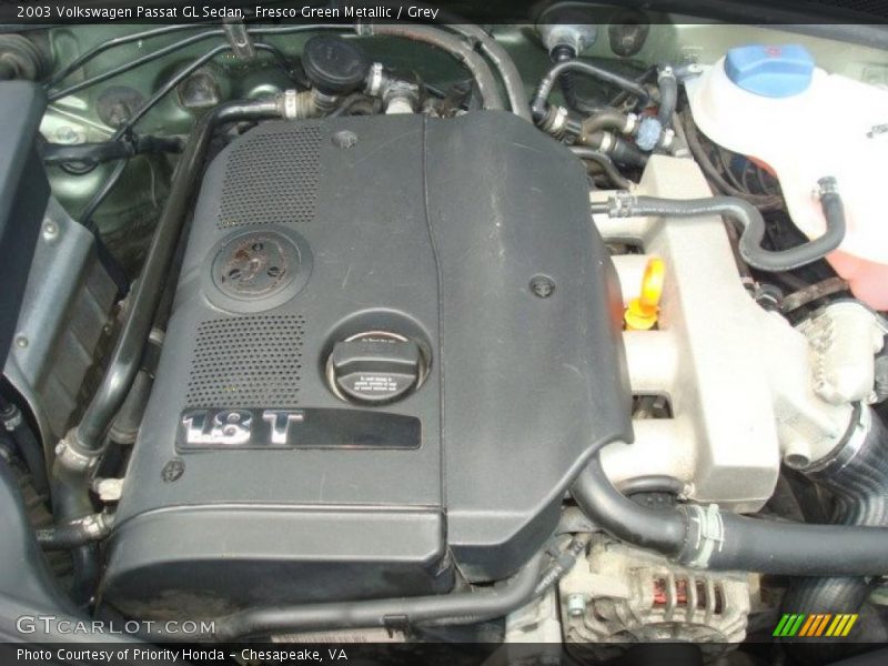 Fresco Green Metallic / Grey 2003 Volkswagen Passat GL Sedan