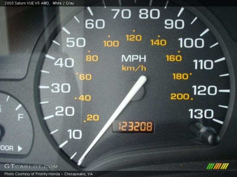 White / Gray 2003 Saturn VUE V6 AWD