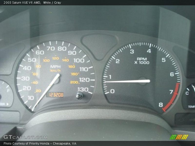 White / Gray 2003 Saturn VUE V6 AWD