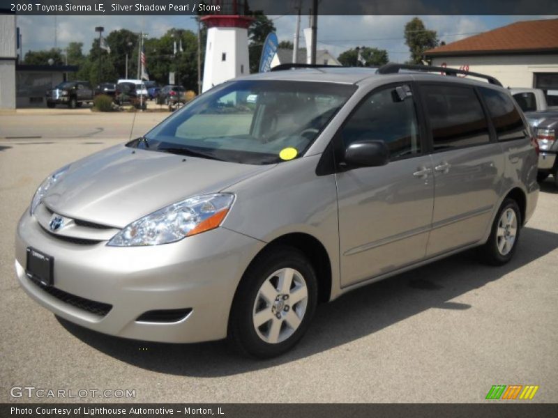 Silver Shadow Pearl / Stone 2008 Toyota Sienna LE