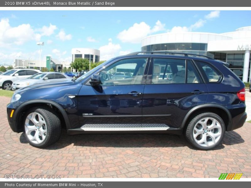 Monaco Blue Metallic / Sand Beige 2010 BMW X5 xDrive48i