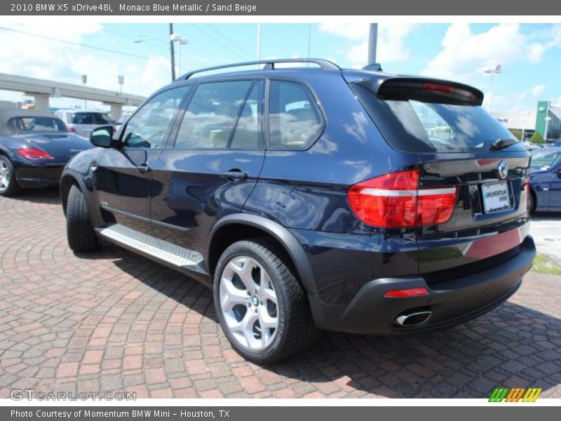 Monaco Blue Metallic / Sand Beige 2010 BMW X5 xDrive48i