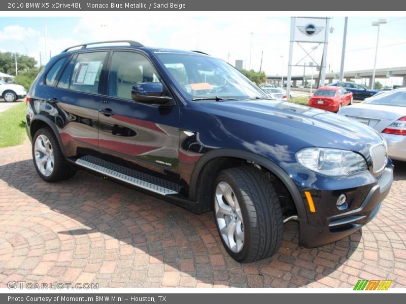 Monaco Blue Metallic / Sand Beige 2010 BMW X5 xDrive48i